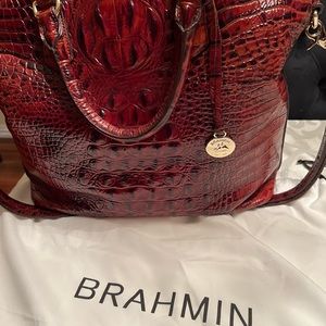 Brahmin Large Duxbury Satchel pecan melbourne.
